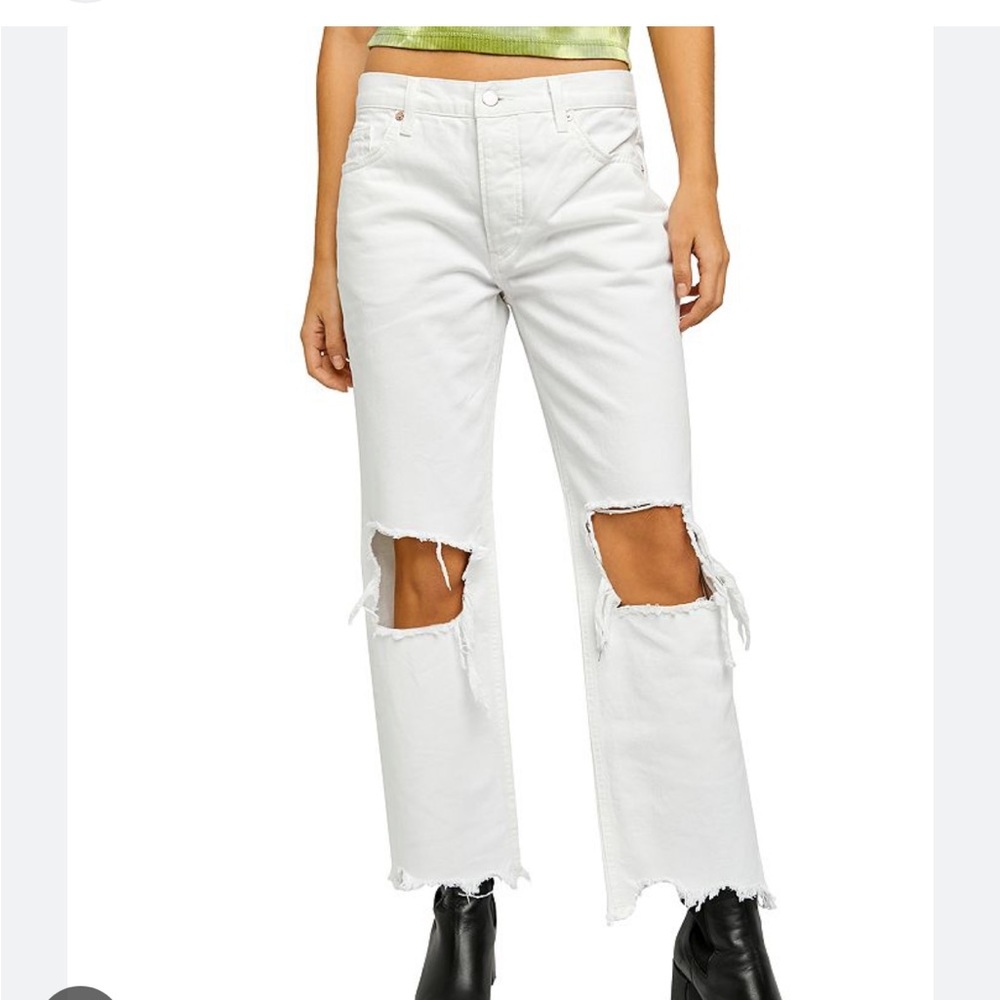 Free people white Maggie Jean